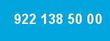 922 138 50 00 922 138 50 00